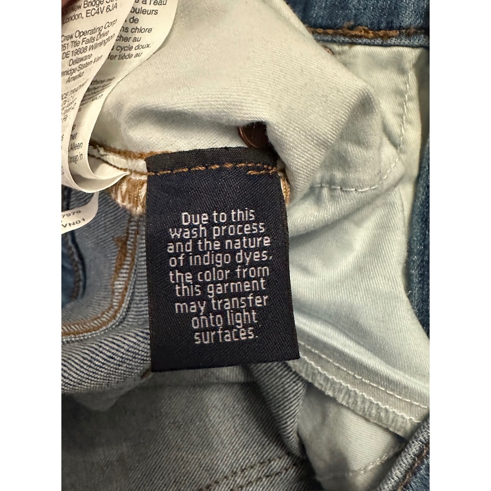 Madewell Women's Cali Demi-Boot Jeans Blue Tall Stretch Denim Crop Size 29 Tall - Picture 9 of 9